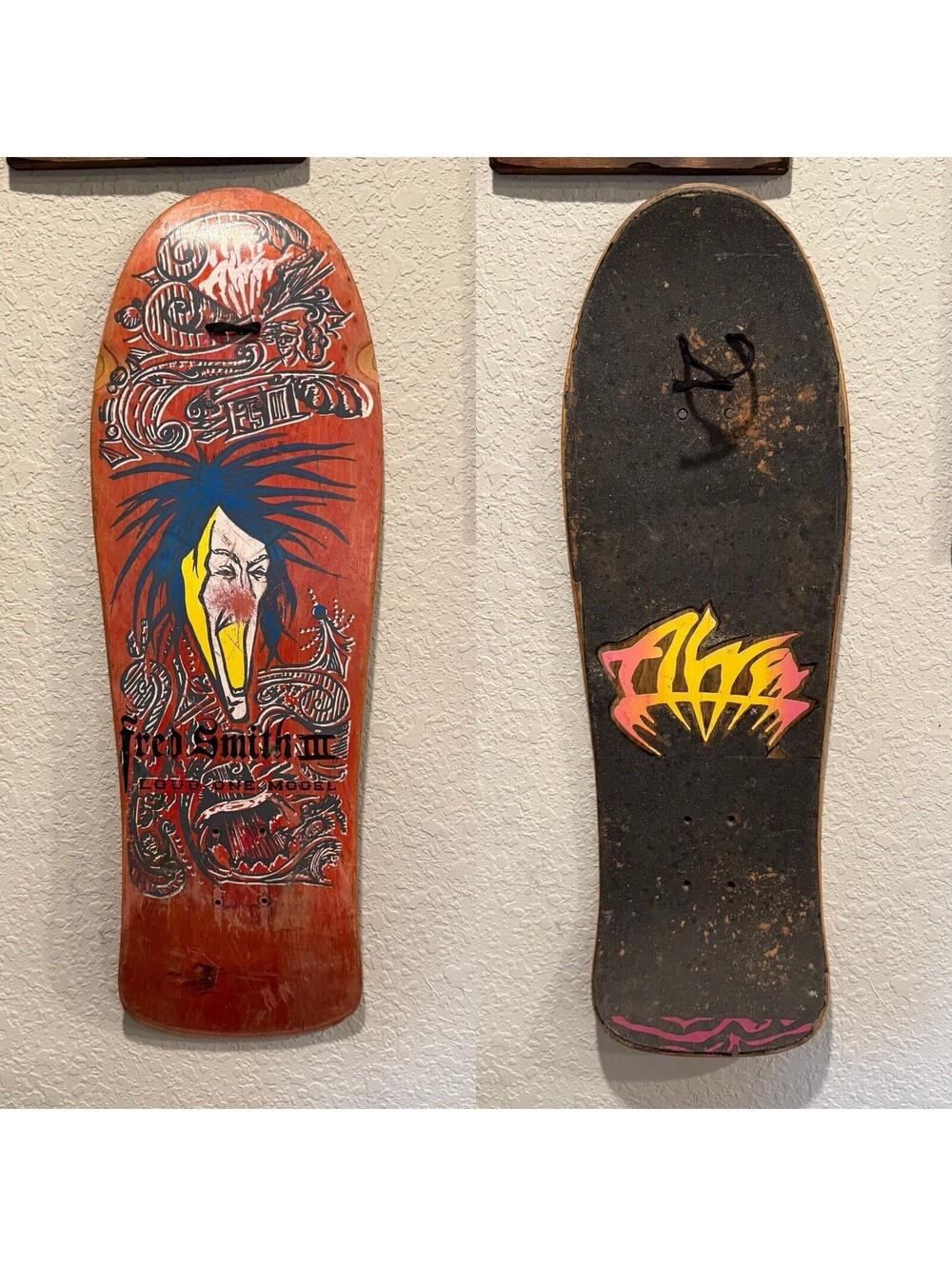1986 Ultra RARE Alva Fred Smith III Loud One Model Skateboard Deck OG Used